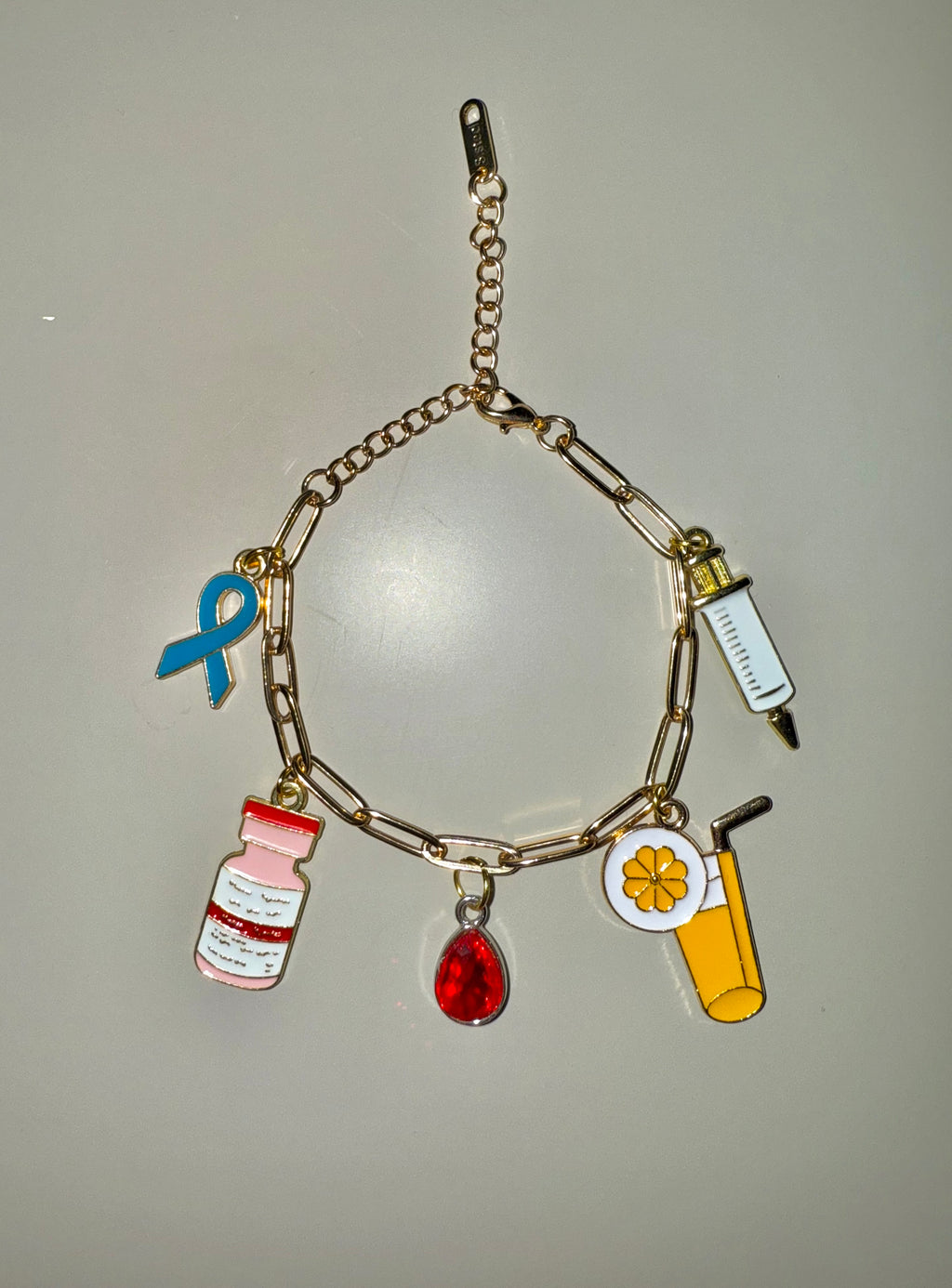 Type 1 Diabetes Charm Bracelet | T1D Awareness Jewelry | Thoughtful Diabetic Gift