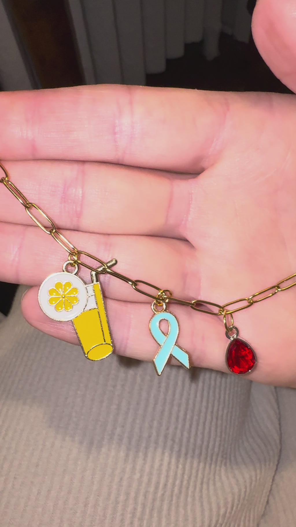 Type 1 Diabetes Charm Necklace, Medical Jewelry, T1D Awareness, Gold Silver Charm Necklace, Diabetes Emergency Medical ID, Trendy Fashion Accessory